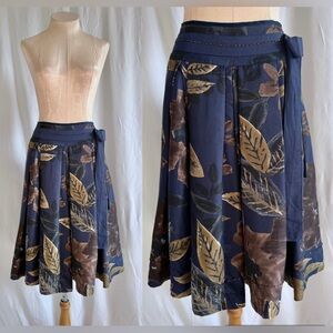 ESSENTIAL ANTWERP 💯 Silk Floral Midi Skirt - EU36